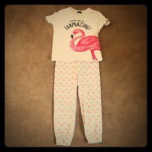 Flamingo lounge set. TALL size small.